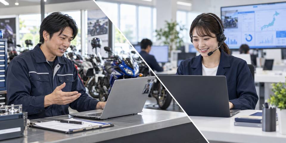 販売店とTMRSスタッフによるリモート支援
